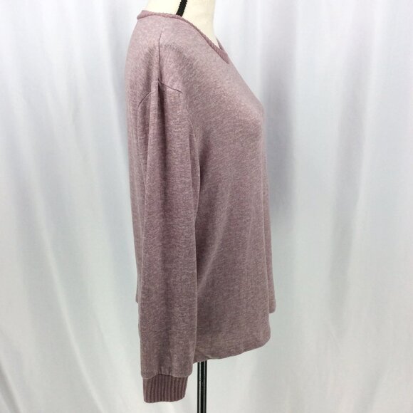 Born Top Womens Size Large Mauve Pink Long Sleeve Knit Lightweight Sweater - Picture 3 of 9